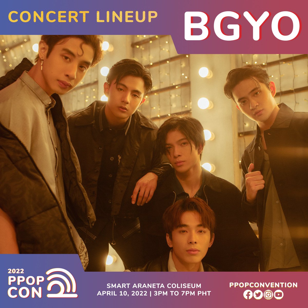 bgyo_ph's tweet image. #BGYO | The long wait is over! Get ready to witness @bgyo_members&apos; live performances on stage at @thebigdome

Catch them in P-POP&apos;s first-ever LIVE convention and concert on April 10, 2022!

Follow @PPOPCONVENTION for more updates!
#2022PPOPCON #PPopRise2022
#PPOPCONatTHEBIGDOME