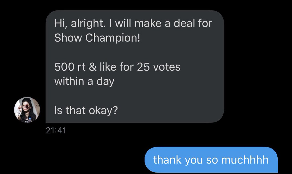 lalalatnm's tweet photo. 🏎 IDOL CHAMP (SHOW CHAMPION) DEAL FOR TREASURE 🏎

from @damiaaa01

🎫 25 votes

✨ requirement:

- 500 likes and retweets
- end in 24 hours

#TREASURE  #JIKJIN 
@treasuremembers https://t.co/DCoJG6ntsv