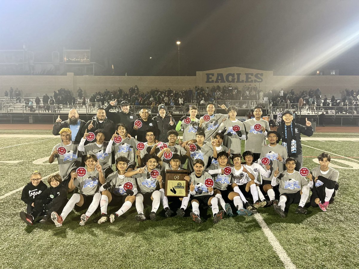 Montclair High School Boys Soccer - your 2022 C.I.F. Champions! Ⓜ️⚽️💙🖤🏆#MontclairUnited