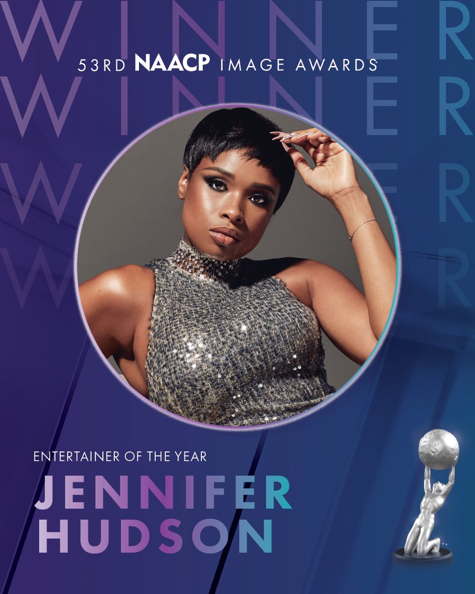 Congratulations to Entertainer of The Year @IAMJHUD 🥳 #NAACPImageAwards