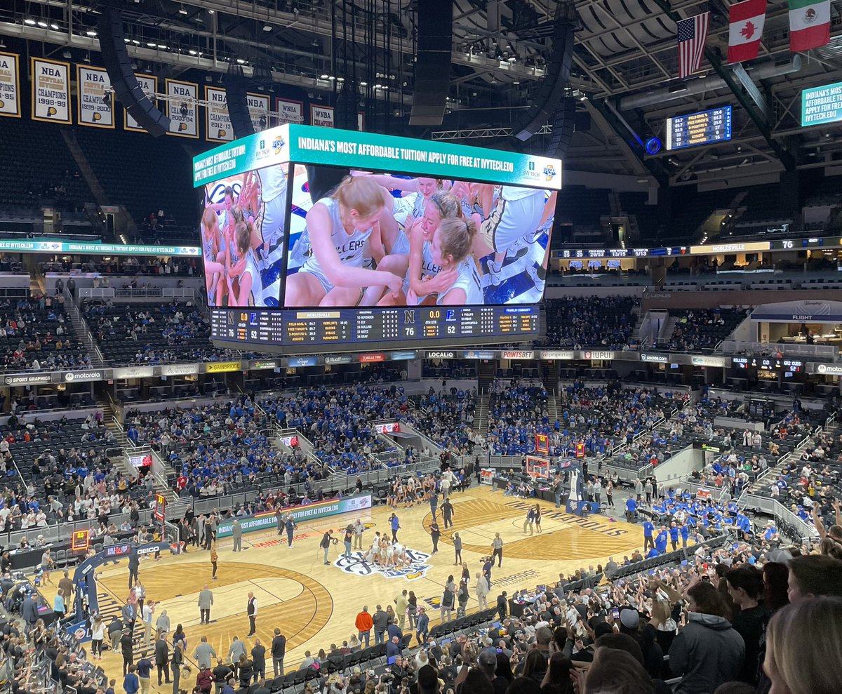 Mrshowardlr's tweet photo. Congratulations to the Noblesville Girls Basketball team for their win tonight at the IHSAA state finals 🎉 https://t.co/oWReVN1ipF