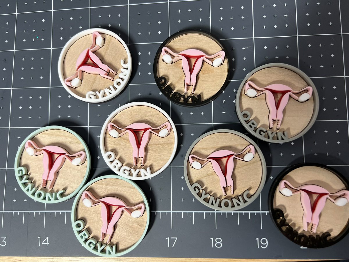 ArchiMed24's tweet photo. Important question for #obgyntwitter 😊. Making these and I can’t decide on the color border. I’m leaning toward the pastel teal. What do you guys think?
(And yes, will have all OBGYN specialties- gyn, migs, urogyn, rei, etc). #MedTwitter #MedArt #LaserCraft https://t.co/DhdUxHMxgm
