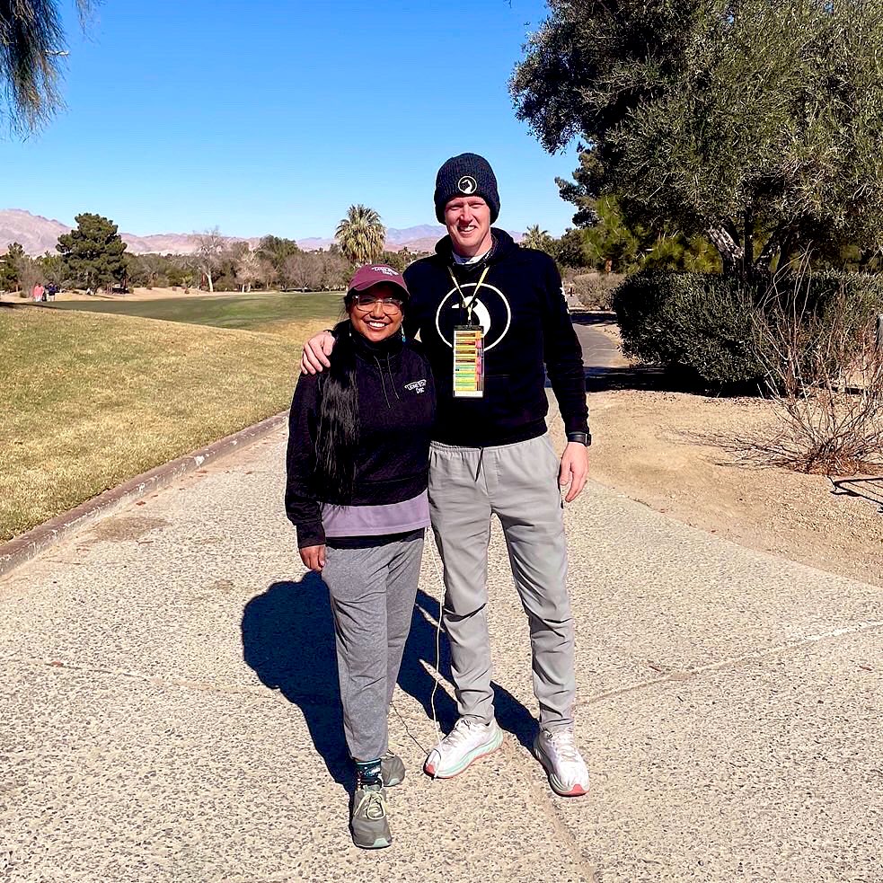 I met a twitter friend today! @ganderdiscgolf supporting FPO 💖