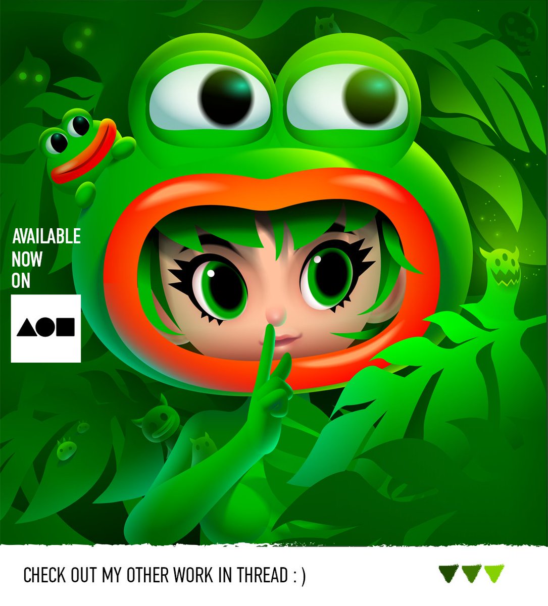 🟢 The 2nd piece of 🟢
'Lady of the colors' collection

'Green Girl'
1/1 Edition
on @withFND 🌐
foundation.app/@GuGGGar/ladyo………

🐸🍀🌿🐸🍀🌿 🐸🍀🌿
#NFT #Nftcommunity #FoundationNFT #nftart #nftartist #frogfam #pepethefrog