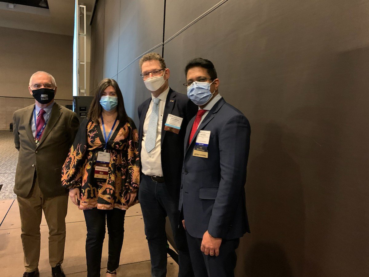 What did we learn from the novel allergen immunotherapy dream team? <a href="/hjh_Aarhus/">Hans Jürgen Hoffmann</a> #ilit is effective in 3 doses (hit that node)  <a href="/DrShamji/">Dr Shamji</a> is researching a one-shot treatment. And Dr. Nieto is preventing wheeze in kids by fighting viruses with bacteria. #innovation #AAAAI22