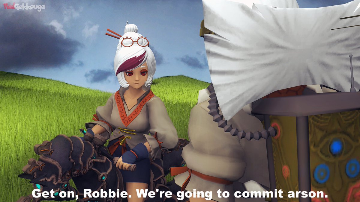 RedGekkouga's tweet photo. The Master Cycle Zero was ported and I immediately had to make a meme with it and the dorks.
Please don’t repost, edit, etc!
#AgeofCalamity #PuRobbie #SFM https://t.co/1xtEe9giRu