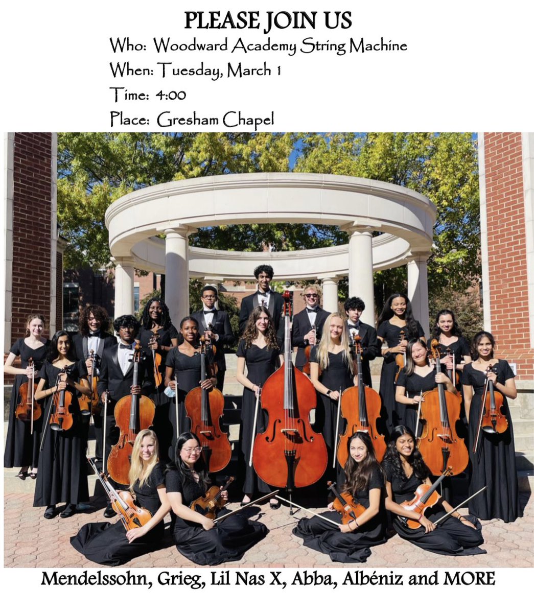 🎵Happening Tuesday at 4:00 in Gresham Chapel. Come see!🎵