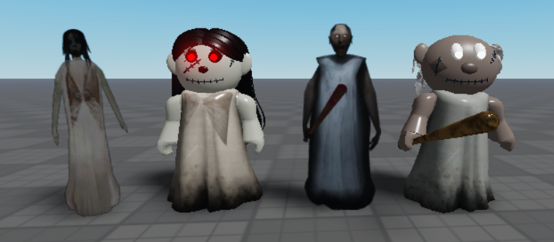 ST84940020's tweet photo. I remade Milo and Missy's designs into Granny and Slendrina's #Granny #RobloxPuppet #roblox #puppetroblox #piggy https://t.co/rCGZjVqTpE