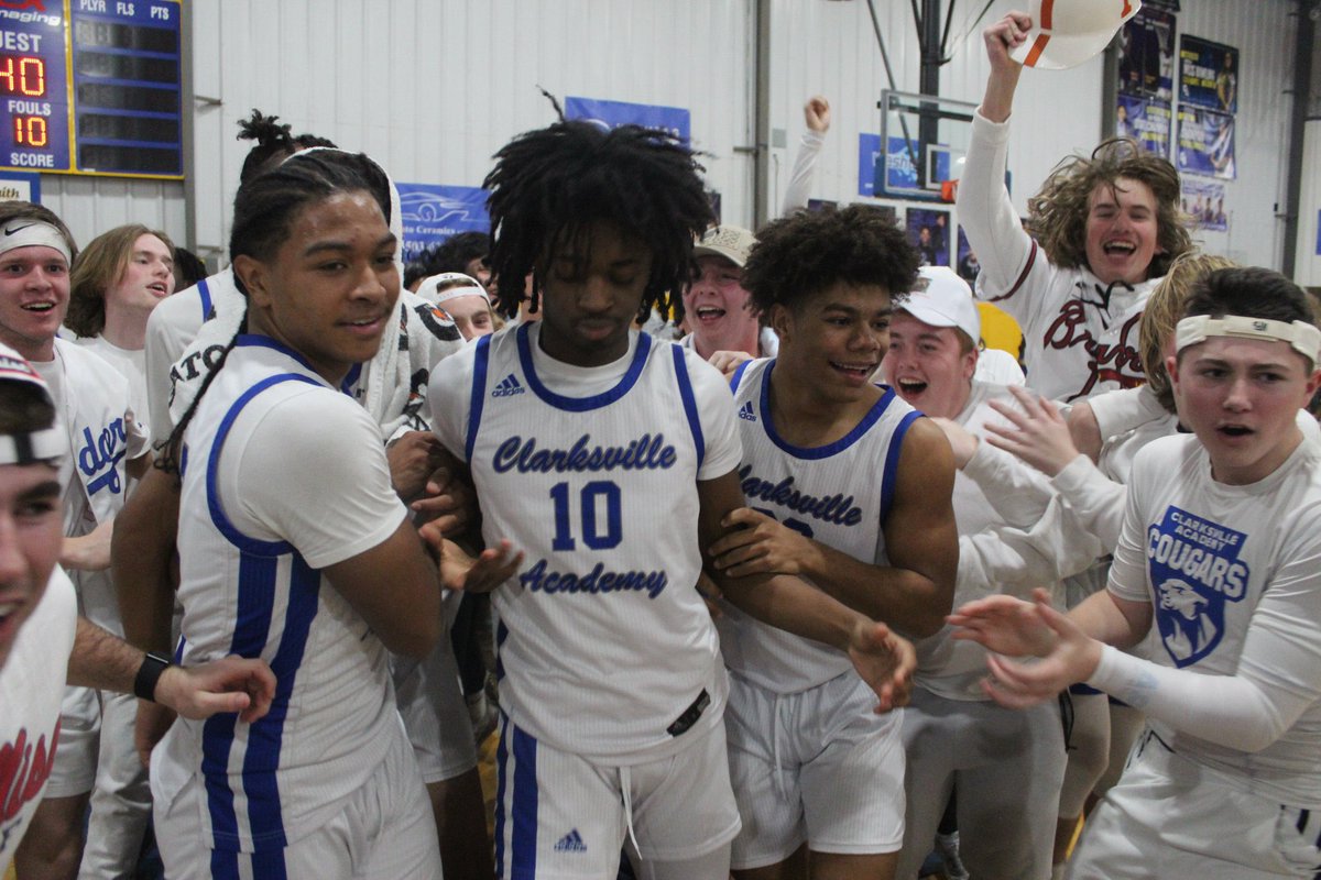 Clarksville Academy defeats Notre Dame 57-40. 

Eddie Ricks  19pts
Jac Wyatt 14 pts
DJ Merriweather 7 pts
Keith Richburg 7 pts 

Cougars advance to the Final 4 of the <a href="/TnDIIAthletics/">Division II</a> State Tournament.