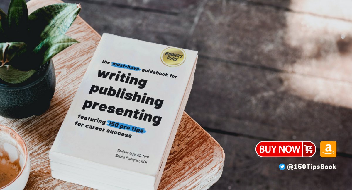 AryaCampaigns's tweet image. National Buy a Book Day🎈

Succeeding in grad school and academia relies on good mentorship. Well, we offer &quot;mentor in a book.&quot;

#150TipsBook has tips that have led to:
✅&quot;Editor&apos;s Choice&quot;
✅&quot;Most read [publication] by...&quot;
✅award-winning #PosterPresentations
and confidence!