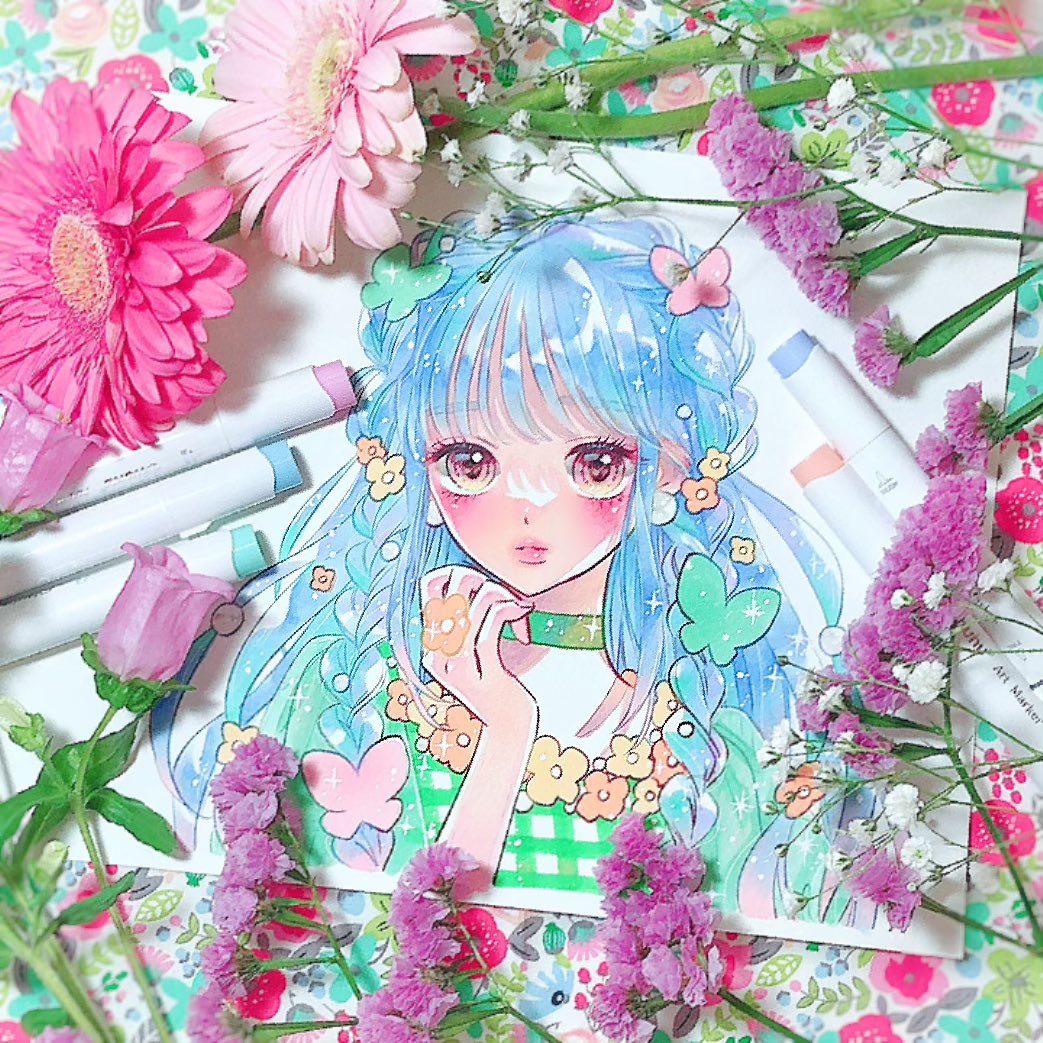 おてだま Otedama Art 春をつれてくる妖精 アナログイラスト Ohuhu T Co Hxzizo2cyx Twitter