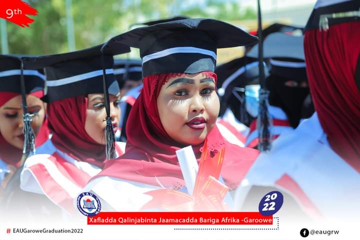 eaugrw's tweet photo. The 9th Graduation Ceremony of East Africa University- Garowe Campus is taking place currently at the campus.

Congratulations to all our students who have joined the EAU Alumni Family - the largest academic community in Puntland. https://t.co/gB56kD4LKo