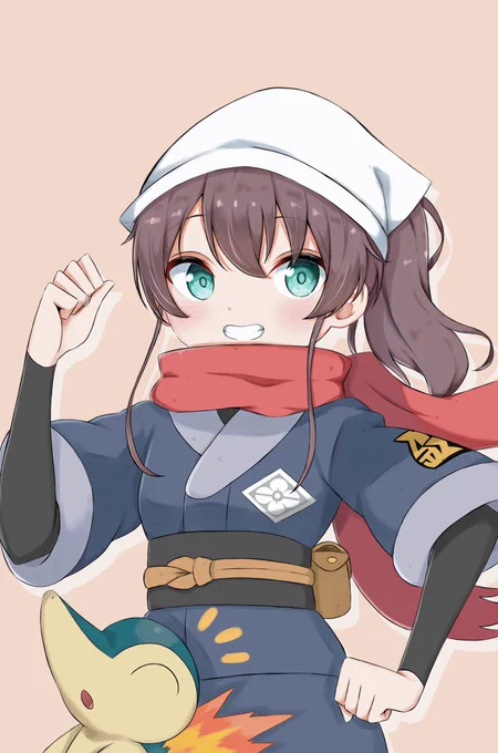 まつりちゃんとヒノアラシ💖
#祭絵 