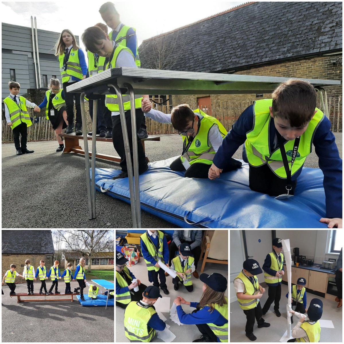 KentPoliceDover's tweet photo. #YouthEngagementOfficer Mark Ball has had another great week with #MiniPoliceCadets at St Mary's and Barton Units. This week covered first aid and team building. #Cadets #VeryProud https://t.co/aOMyyP3mbj