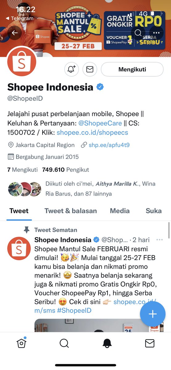 VictoriaMawardi's tweet photo. @ShopeeID Done miinn https://t.co/wM7HbYDJYX