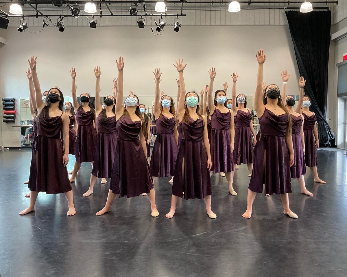 Today marked the first Saturday rehearsal for a spring production since March 7, 2020 - the last rehearsal before the Covid shutdown. The company has been rehearsing multiple hours a week in preparation for the upcoming show and are so excited to perform on stage in April!💜✨