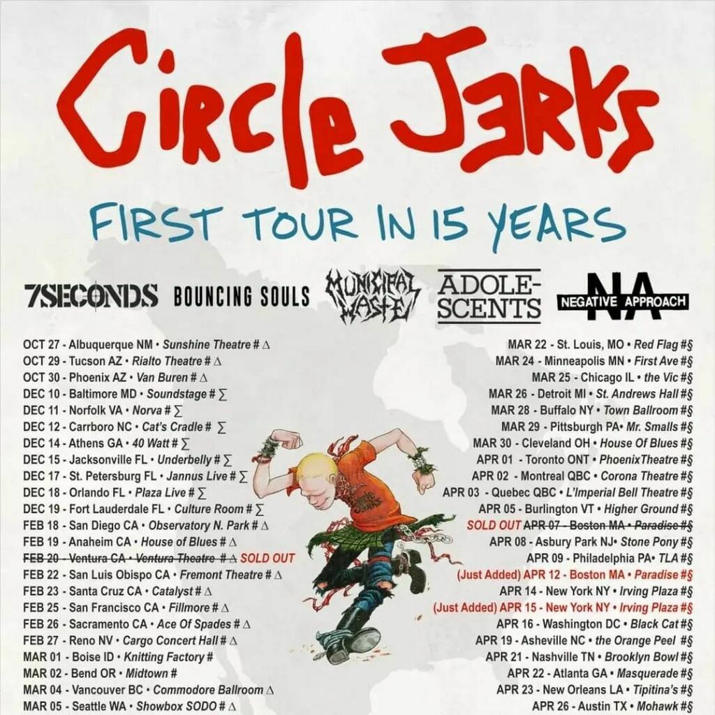 GhostCultMag's tweet image. Checking in for the big ole punk rock show!  @circlejerksband, @theadolescentsusa, @and #negativeapproach