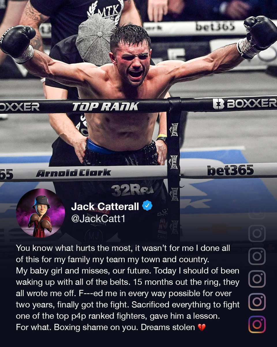 ESPNRingside's tweet photo. Jack Catterall feels robbed of the undisputed crown 👑 #TaylorCatterall

(via @jack_catt93) https://t.co/RY8E3oDKnL