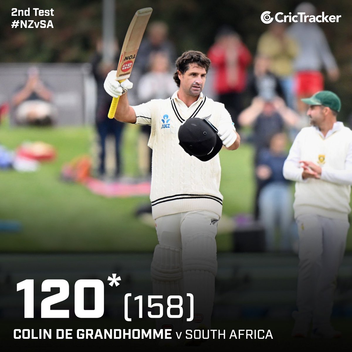 Kiwi all-rounder Colin de Grandhomme stands tall when chips were down on the other side. A top-class knock.

#Cricket #CricTracker #NZvSA #ColindeGrandhomme #KagisoRabada