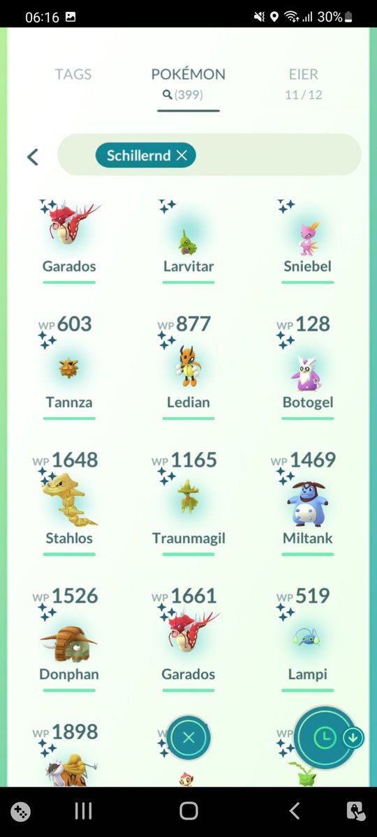 MelanieJa31's tweet photo. @PokemonGOdeu Hätte mir mehr shinys gewünscht... 
Aber immerhin 7, die ich noch nicht hatte. https://t.co/dTxKupQGBd
