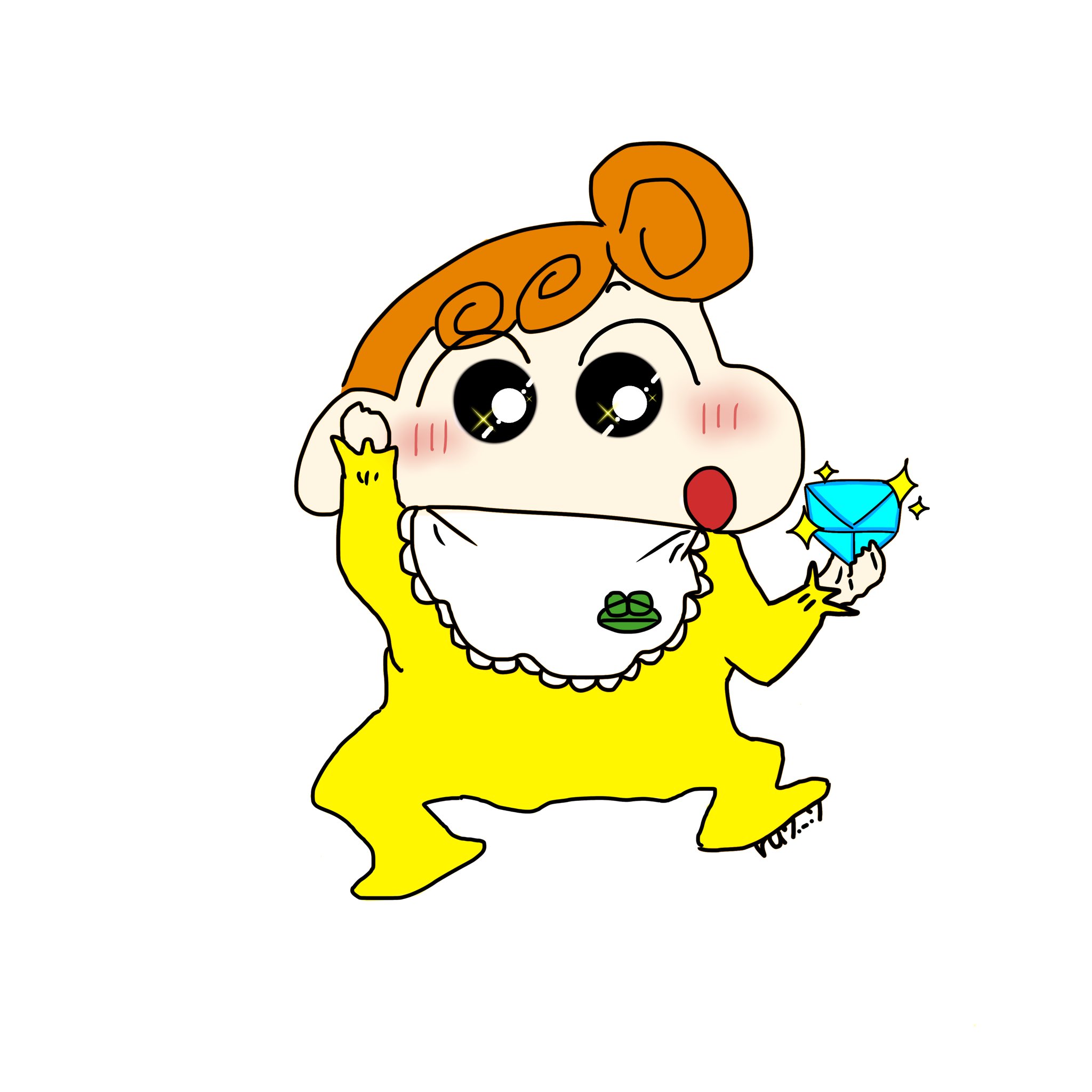 るにゃ クレヨンしんちゃん A Tuwita 宝石もらって喜ぶひまたん ミルクもらって喜ぶシロ いまいちひまたんのお顔が上手く描けないのが悩みです クレヨンしんちゃん クレヨンしんちゃんイラスト クレヨンしんちゃん好きさんと繋がりたい イラスト好きさんと