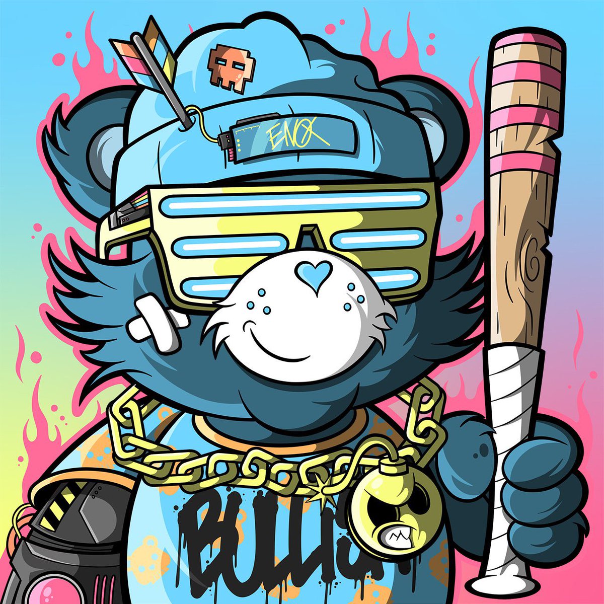 🎉My Pet Hooligan x RareBears🎉 
7K unique NFTs. Fully hand-drawn and built to unite the #BearVerse 

🐻⚡️ Styled by @enoxart 

To enter: 
✅ Follow <a href="/BearsRare/">Rare Bears vs Mare Bears</a> <a href="/mypethooligan/">My Pet Hooligan</a> <a href="/Stackz888/">Stackz</a> 
✅Like and RT
✅Tag 3 frens 

🎉Winners announced in 24 hours ⏳