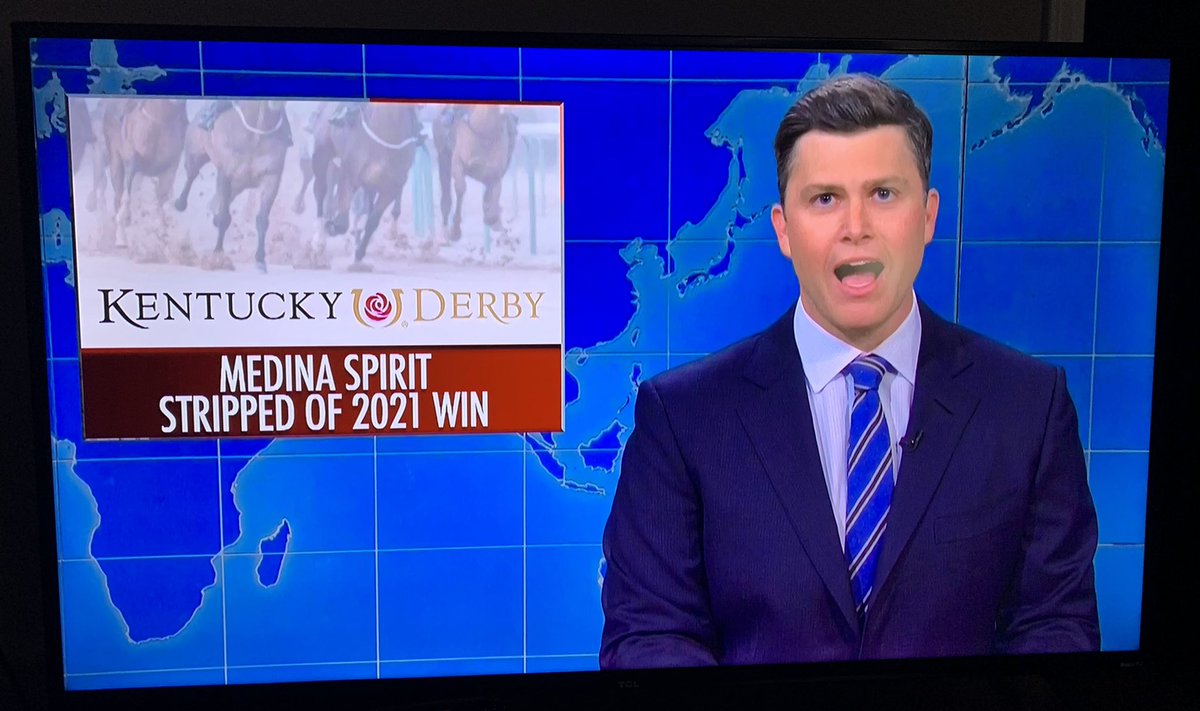 RT @ericcrawford: Hey, horse racing makes SNL. Colin Jost: “I hope it’s hot in horse hell you cheating bastard.” https://t.co/qTLFxAmehf
