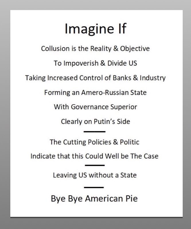 CurrSpecialties's tweet photo. @sarahkendzior @UROCKlive1 What they know far worse:
They know #TheTargetIsUS.
How sick is this?
A whole Party of Treachery.
This is historic!
What is US Leadership Gonna do about it? Just let these despicable beings screw our system & trust Our Liberty to #PapaPuti? These people must be arrested wo delay. https://t.co/eY3fpfhCn5