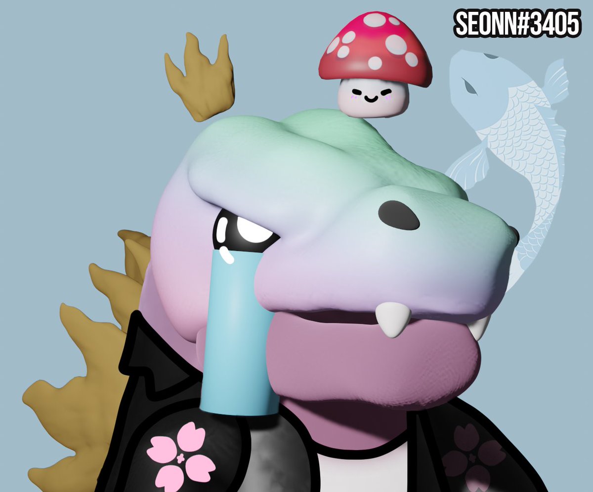 SeonnFlower's tweet photo. @KaijuFrenz I made a 3D/2D Mix of the new sneak peak for the creative contest! !roar @KaijuFrenz https://t.co/3749Ipj1KH