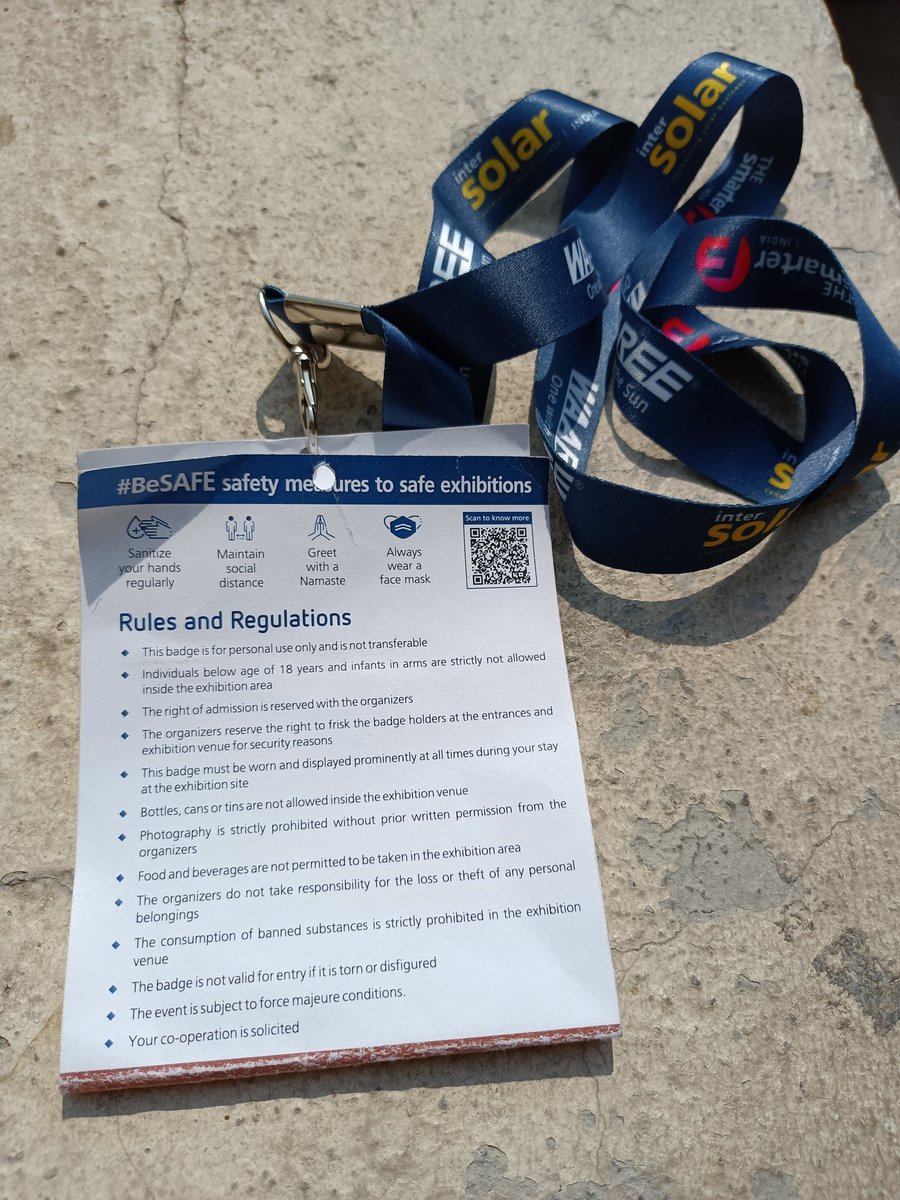 The identification badges used at events often are thrown away and increase carbon footprint. Instead why can't the organisers collect them back before participants/ attendees leave as part of 'CIRCULAR ECONOMY'. My small contribution to address Climate Change. #circulareconomy