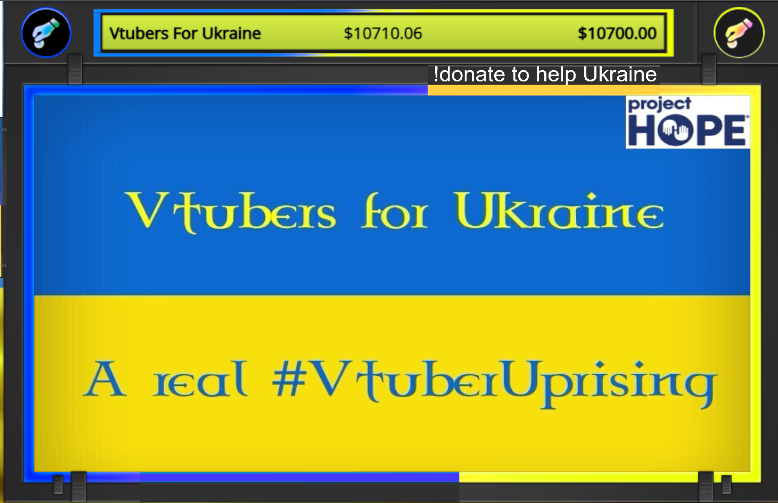 horrormancer's tweet photo. Thank you so much to everyone that donated tonight showing the real #VTuberUprising. We had to raise our donation goal SIX TIMES and STILL SMASHED IT! Over 10k for #Ukraine tonight. 

#UnitedWithUkraine #UkraineRussiaWar #VTuberUprising #projecthope https://t.co/dwjyHAS0De