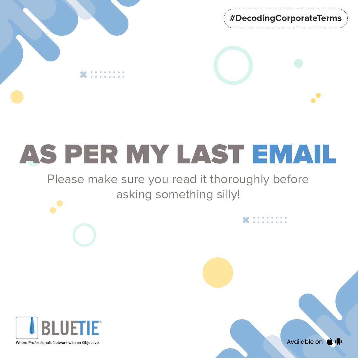 #DecodingCorporateTerms #sundayfunday 

We all have been there once, isn't it?