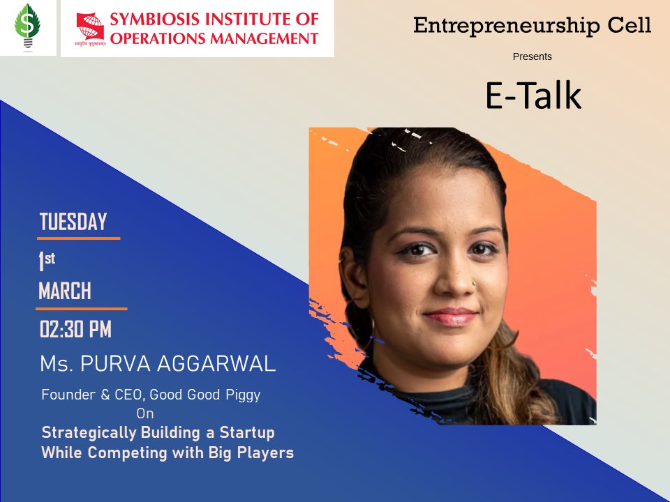 official_SIOM's tweet photo. On 1st March 2022, #SIOM will host another edition of its E-Talk series, where Entrepreneurs come & address the students on various aspects on how to set-up & run a successful business.
It's an honor to have each of you on board for this edition of E-Talk!
#Etalk #MBA #MBADiaries https://t.co/sdIE5z2TFi