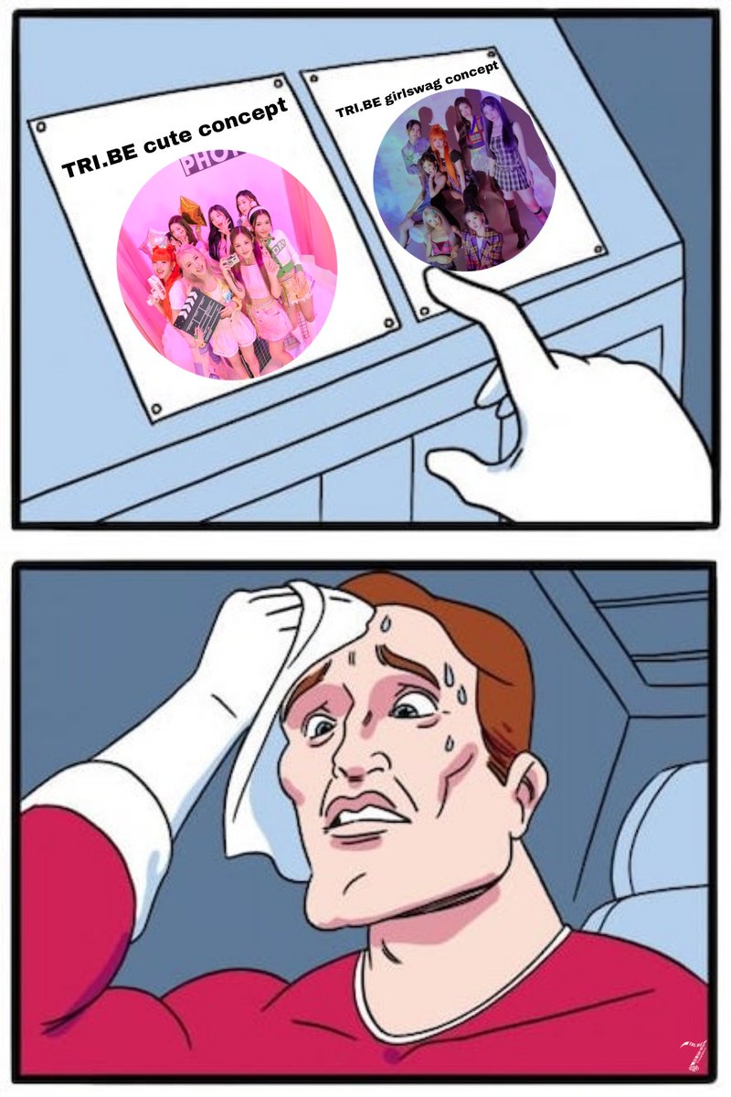 bachspidey16198's tweet photo. It's definitely a difficult choice. 😓 I wonder what concept will the next comeback be. 🤔

#트라이비 #TRI_BE @tribedaloca https://t.co/OZaNP8tSjf