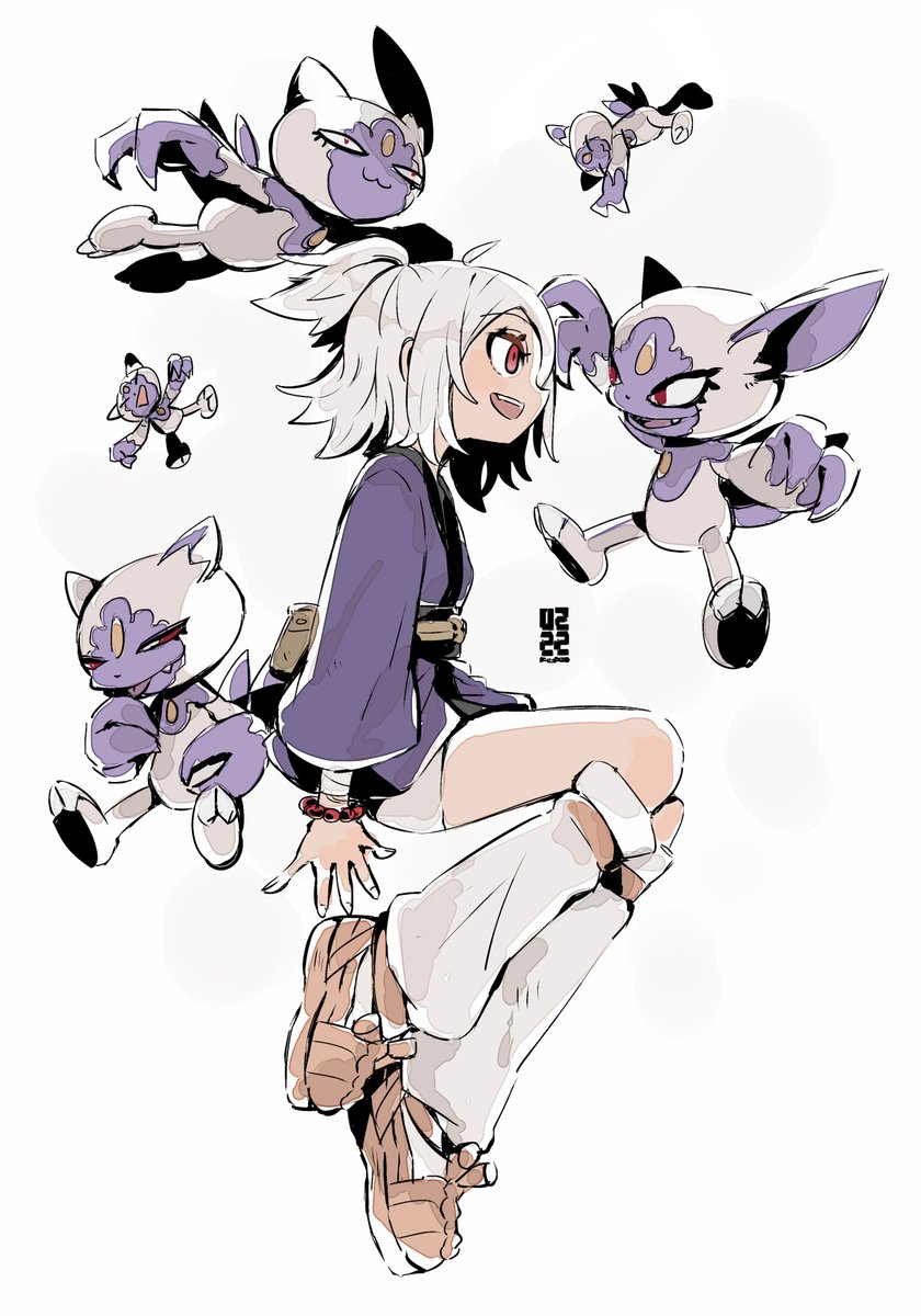 ショウ(ポケモン) ,ヒノアラシ ,ミジュマル ,モクロー 「まとめ🍀 #今月描いた絵を晒そう 」|形状😈のイラスト