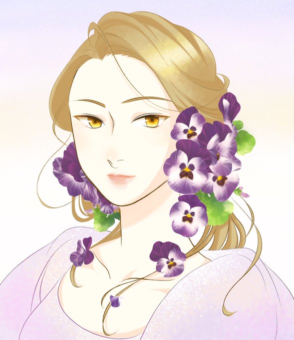 パンジーのtwitterイラスト検索結果