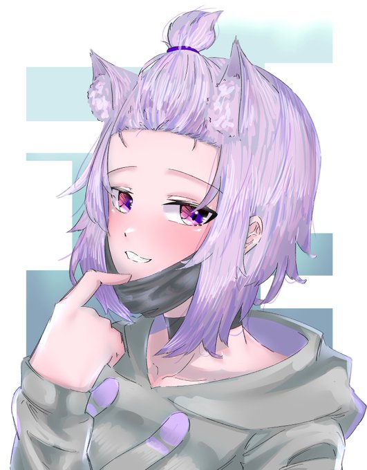 #絵かゆ
前髪あげてコンビニとか行っててほしい 