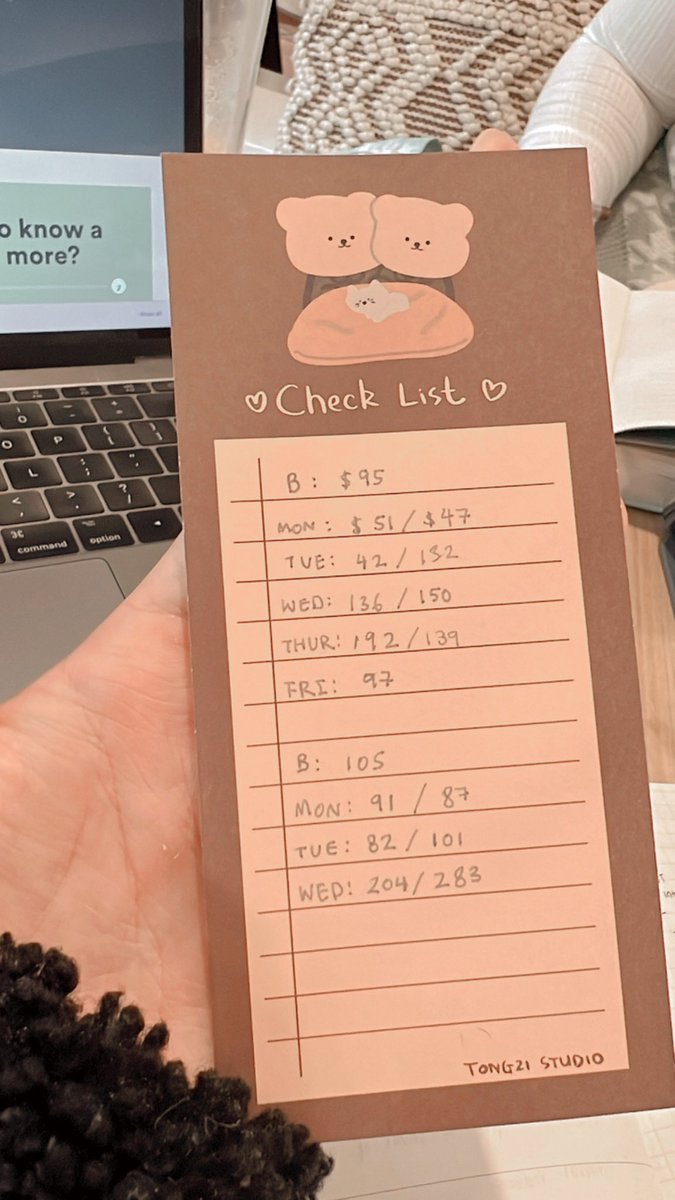 Strawwbetty's tweet photo. Sat down for some coffee and journal planning date w/ @ahnboobin today ☕️ - found this in her diary and to her response when I asked what it was, she said “it’s me keeping track of the turnip stock market in animal crossing” https://t.co/46piZ5TMc9
