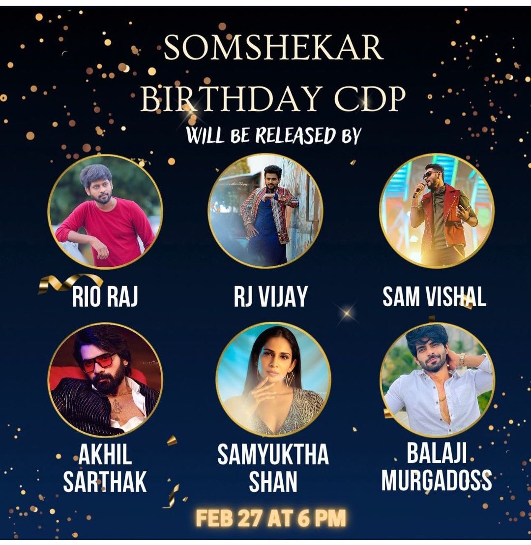 Rjvijay_Rasigai's tweet photo. Somshekar anna CDP will released by my hero ♥️ @RJVijayOfficial today at 6pm... 
@somtheapeman anna
Credits... @somshekarfandom 
#birthday #rjvijay #HBDSOM https://t.co/Q4rJnQYDXC
