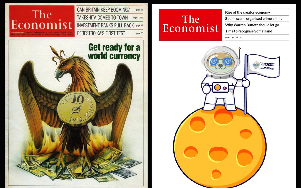 The Economist predicted a world currency 33 years before the creation of  Doge Lumens The old system will let place to the new digital  infrastructure. $DXLM is a utility token built on