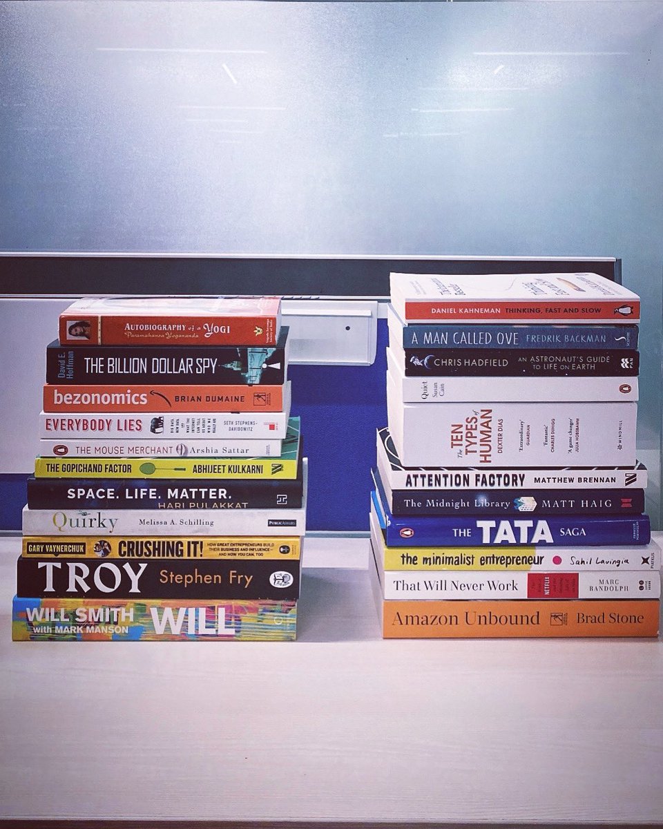 HimUpreti's tweet photo. “Reading is to the mind what exercise is to the body.”
Created a mini library at our @AIpalette Bangalore office this week by giving away my books temporarily. I'm quite indebted to the books for most of the learnings that I've acquired in my life so far.
#officelibrary https://t.co/qNViEvOOph