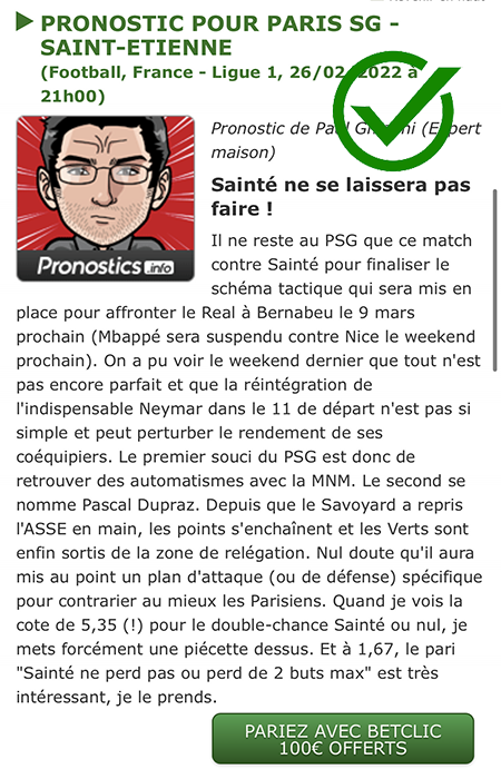 Paul_Ghielmi's tweet image. Ciao a tutti, bilan d'hier :

💥Ca passe pour l'analyse de Pronostics.info (St Etienne perd de 2 buts max)✅
💥Pas loin du perfect sur Pronostics.vip où l'on gagne 2,3% de bankroll✅
💥2/2 sur les tips de basket universitaire✅

Bim, bam, boum !👊
#TeamParieur
