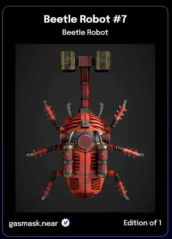 Checkout collection Beetle Robot on 
<a href="/ParasHQ/">Paras</a>

#paras #cryptoart #digitalart #tradingcards 
#NFT #NFTdrop #NFTThailand #NFTAsia #NFTart #NFTartist #NFTshill #NFTCommunity #NFTCollectors #NFTCollection #ThaiNFT #Crypto
paras.id/collection/bee…