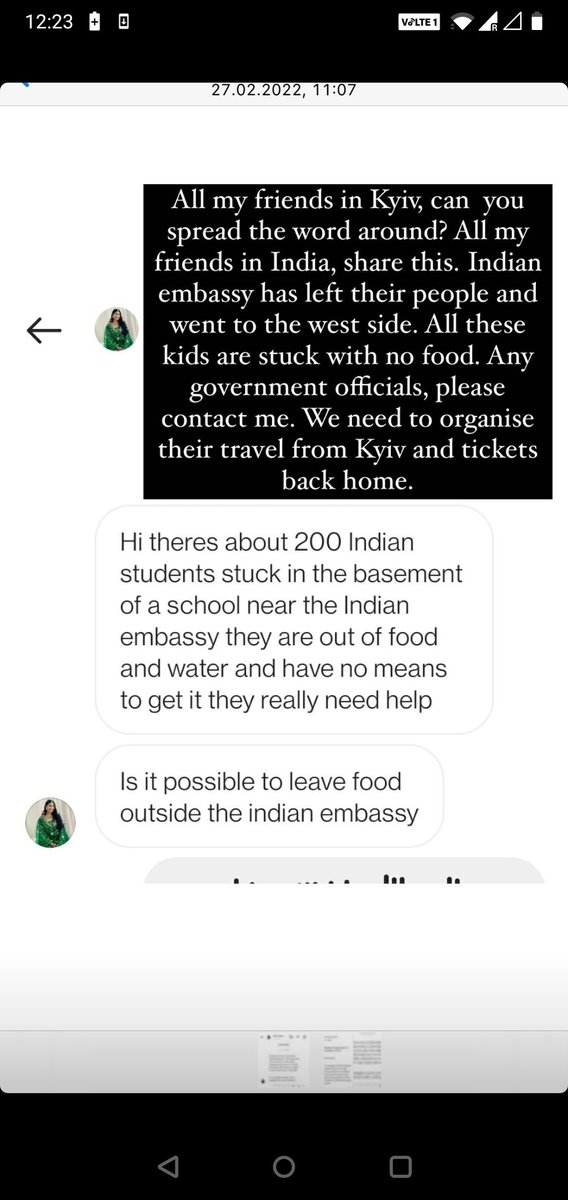 Vaibhav Tulsyan (@xennygrimmato_) on Twitter photo Seeking help for Indian students in #Kyiv.
Students stuck in the basement of a school near the Indian embassy need food and water.
Please retweet / share with government officials if possible.
<a href="/PiyushGoyal/">Piyush Goyal</a> <a href="/narendramodi/">Narendra Modi</a>
#Ukraine Seeking help for Indian students in #Kyiv.
Students stuck in the basement of a school near the Indian embassy need food and water.
Please retweet / share with government officials if possible.
<a href="/PiyushGoyal/">Piyush Goyal</a> <a href="/narendramodi/">Narendra Modi</a>
#Ukraine