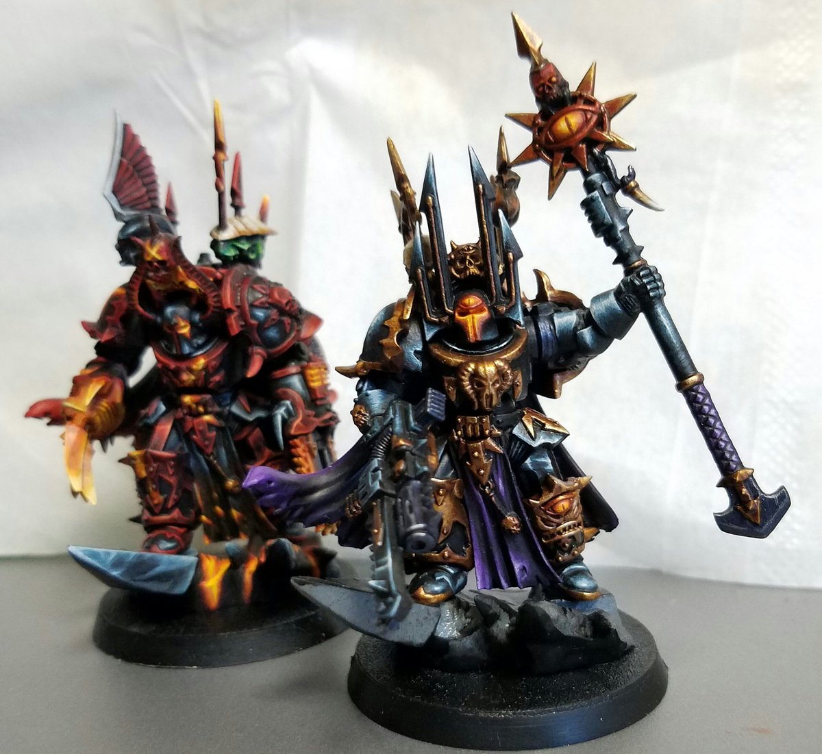 ケイオスソーサラーターミネーターアーマー装備完成。普通にブラック