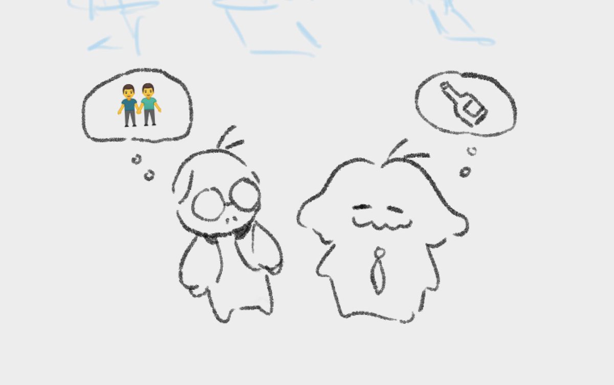 bicepgirth's tweet image. trying to draw harry&amp;amp;kim with the fewest lines possible day 1282