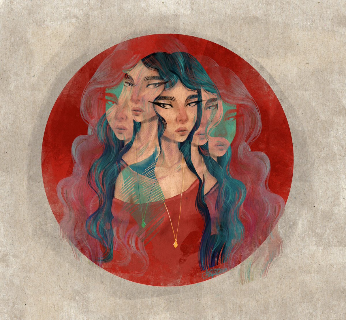Mirror, Mirror on the Wall
.
From “red holy circle” collection now available on @withFND 
.
Being beautiful is the most important thing for many a women; however, this belief is being somewhat changed…(you can read the rest in its description👇🏻)
.
foundation.app/@Marmarsiyadat…
.
#NFT