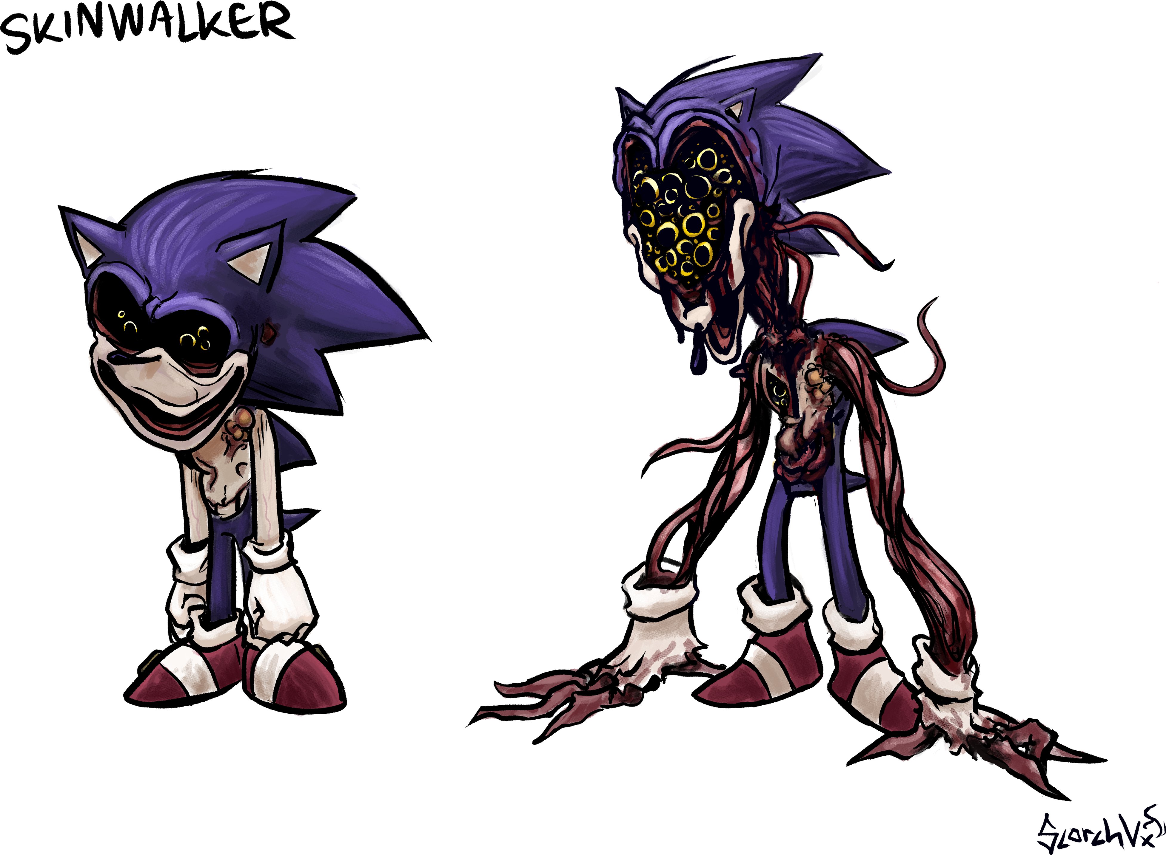 Scorchvx on twitter heard sonic exe was trending so here s some