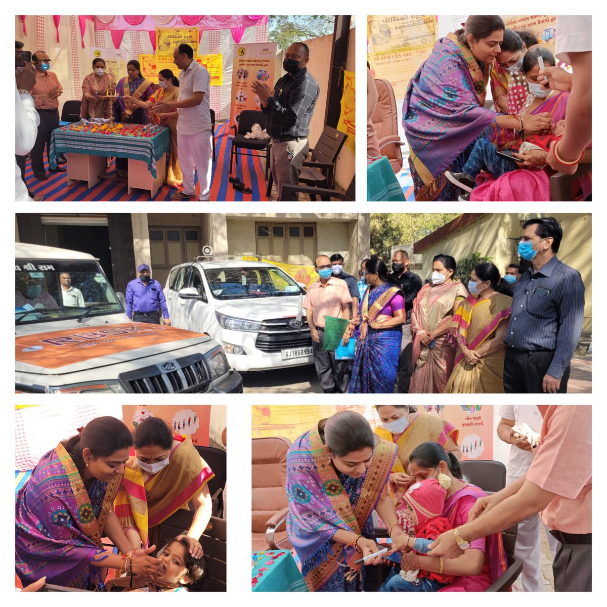 POLIO INAUGURATION&RBSK VEHICLE FLAG OFF AT MORVAHADAF(PMS)IN THE PRESENCE OF RESPECTED HEALTH MINISTER SMT.NIMISHABEN SUTHAR MADAM,CDHO MADAM,ADHO SIR,RCHO SIR AND THO SIR.
@Nimishaben_BJP
@MoHFW_GUJARAT
@CollectorGodhra
#rbsk
#nhm
#nrhm
@IndiaRbsk
@GujaratRbsk
@rbskgujarat