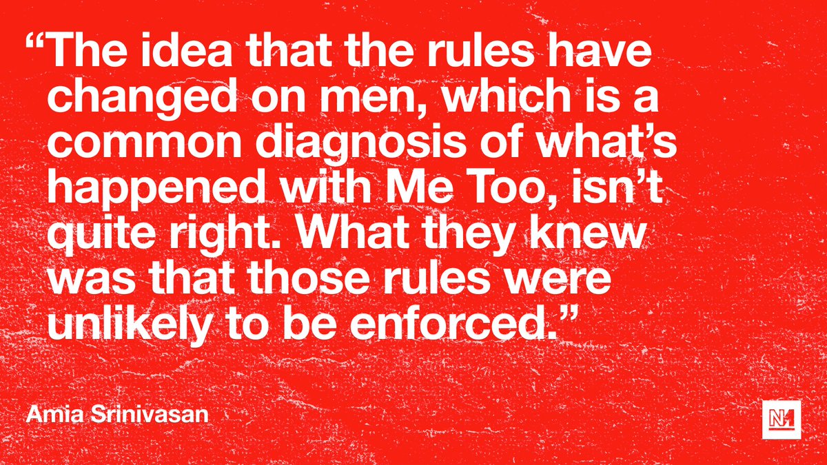 novaramedia's tweet photo. Has the MeToo movement changed the rules on sex?
@amiasrinivasan, author of The Right to Sex, joins @piercepenniless on #NovaraFM 👇
https://t.co/KEC62Ef6aE https://t.co/pxQ2ym6vrF